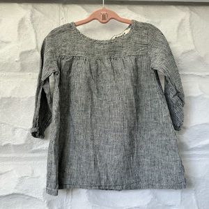 Go Gently Nation 6-12 month baby girl blue and white striped dress